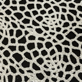 Guipure Lace with Silver Glitter Topcoat - Off-White Thick Webbing