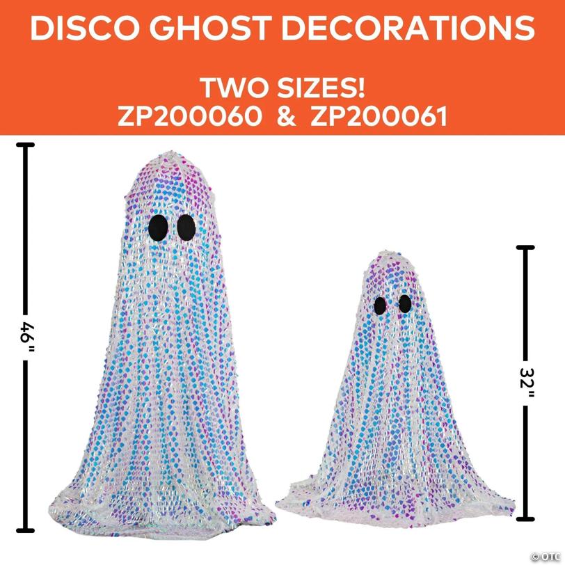 32 1/4" Short Disco Mosaic Ghost Halloween Decoration
