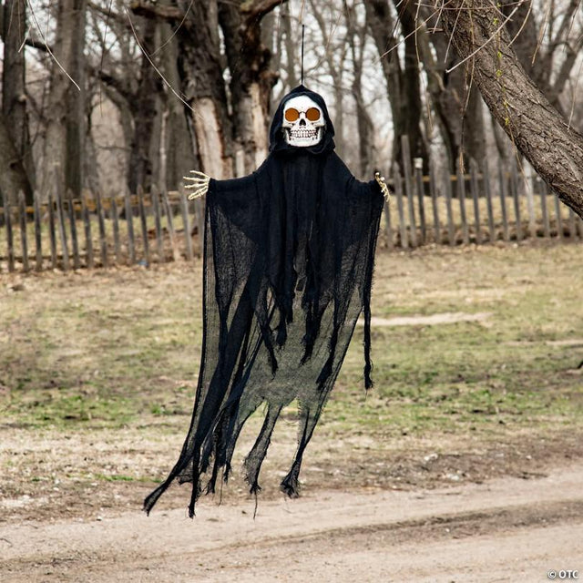 32 1/4" x 47 1/4" Hanging Sonic Skeleton Reaper Halloween Decoration