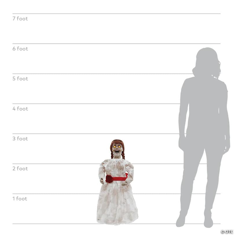 32" Grim Girl Talking Doll Decoration