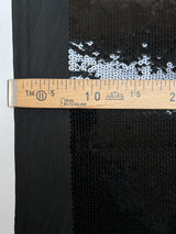 Black Knitted Polyamide Fabric With Sequins