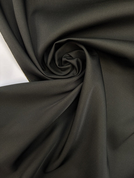 Wool Blend Jacquard Fabric Brown