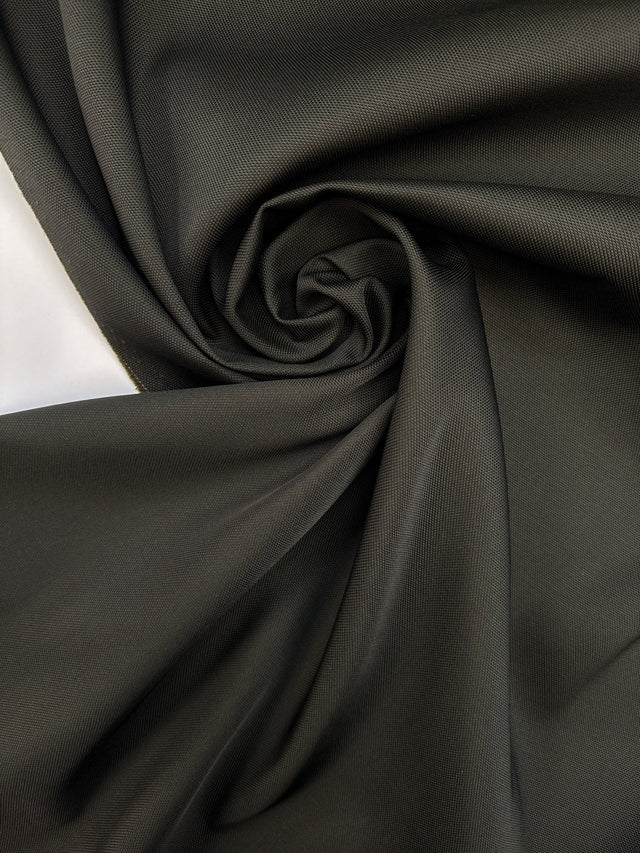 Wool Blend Jacquard Fabric Brown