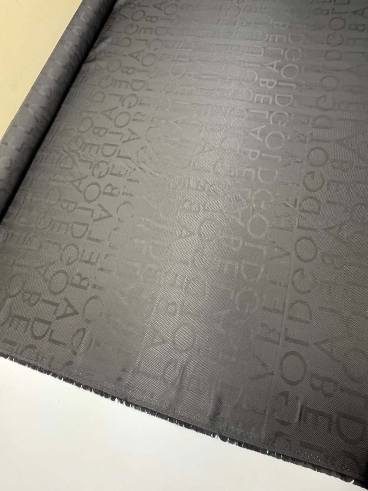 Viscose Cupro Lining Fabric Black Graphic