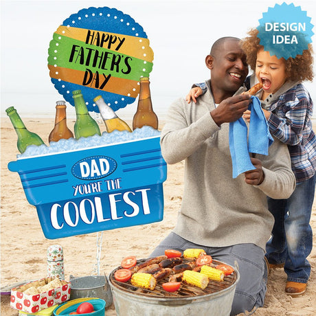 Foil Balloon Coolest Dad Cooler