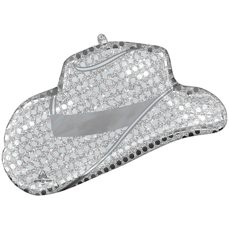 Foil Balloon Disco Western Hat