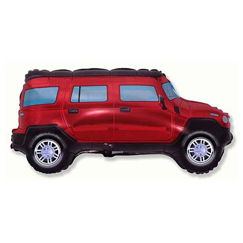 Four Wheel Driver Red Foil Balloon