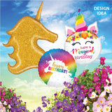 Unicorn Foil Balloon 33 Inch Birthday