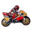 Foil Balloon Motobike Racing Orange