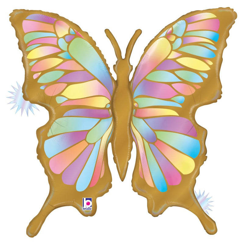 Butterfly Foil Balloon 33 Inch Opal