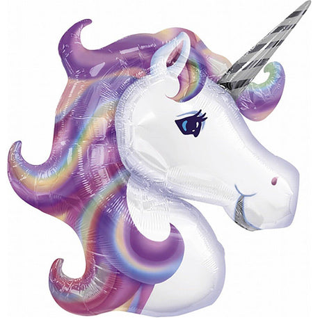 Unicorn Foil Balloon 33 Inch Pastel