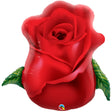 Foil Balloon Red Rose Bud 33 Inch