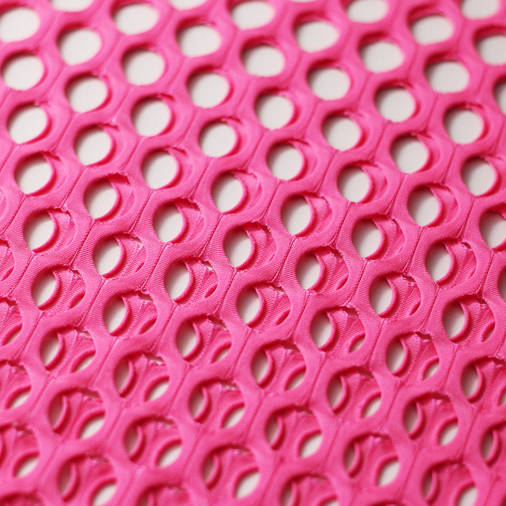 Bella Crochet Polyester Spandex Fabric - Assorted Colors, Solid Crochet Knit, 58/60" Width (1 Yard)