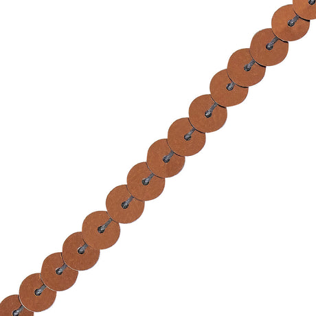 6mm Rust Flat Sequins Trim