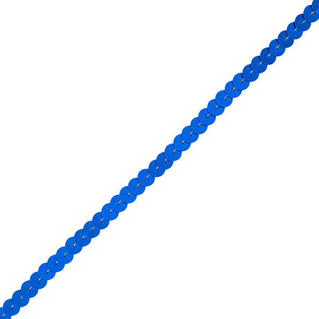 6mm Magnetic Blue Flat Sequins Trim
