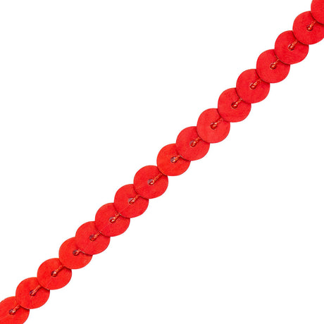 6mm Semi-Matte Candy Apple Red Sequins Trim
