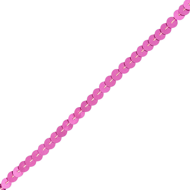 6mm Reflective Pink Sequins Trim