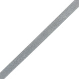 Gray and Silver Glitter Velvet Ribbon - 0.75"