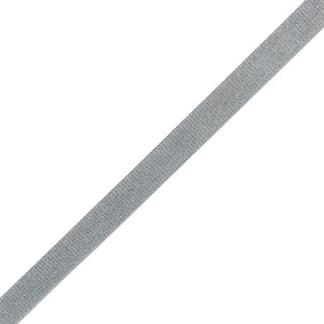 Gray and Silver Glitter Velvet Ribbon - 0.75"