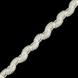 Lustrous Ivory Gimp Braided Cording - 0.375"