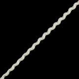 Lustrous Ivory Gimp Braided Cording - 0.375"