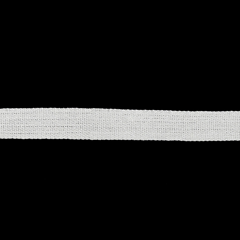 White Woven Edge Rayon Seam Binding - 0.25"