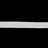 White Woven Edge Rayon Seam Binding - 0.25"