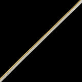 Metallic Gold Cord with Lustrous White Lip - 0.3"