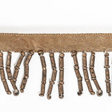 Honey Brown Beaded Fringe - 1.25"