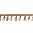 Brown Beaded Fringe with a Satin Lip - 1.875"