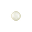 Vintage-Look Frosted Glass Button with Metal Shank Back - 18L/11.5mm