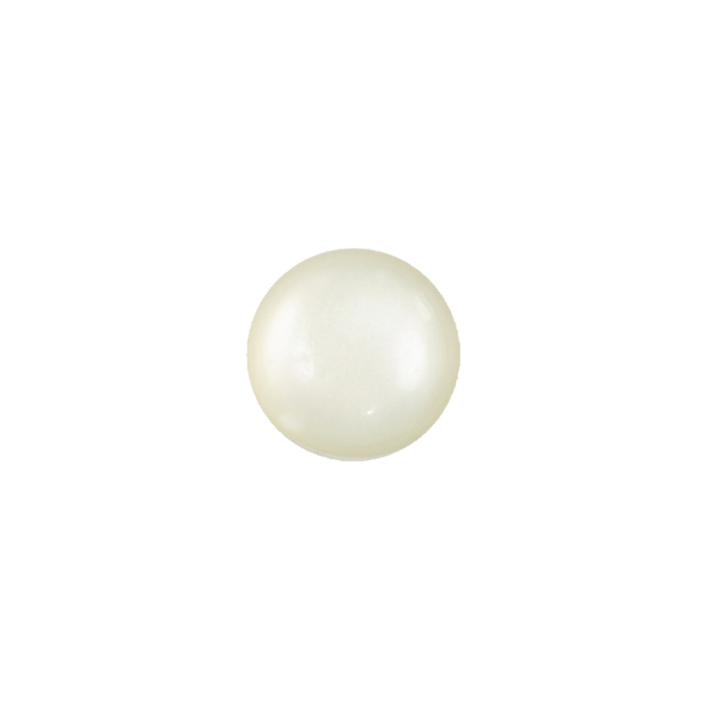 Vintage-Look Frosted Glass Button with Metal Shank Back - 18L/11.5mm