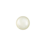 Vintage-Look Frosted Glass Button with Metal Shank Back - 18L/11.5mm