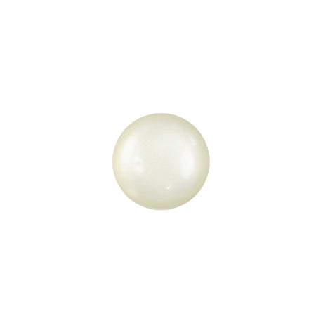 Vintage-Look Frosted Glass Button with Metal Shank Back - 18L/11.5mm