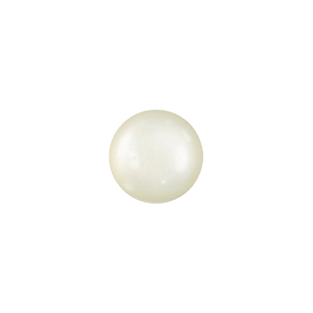 Vintage-Look Frosted Glass Button with Metal Shank Back - 18L/11.5mm