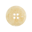 Beige and Ivory Speckled 4-Hole Shallow-Rimmed Plastic Button - 40L/25.5mm