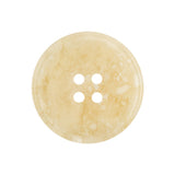 Beige and Ivory Speckled 4-Hole Shallow-Rimmed Plastic Button - 40L/25.5mm