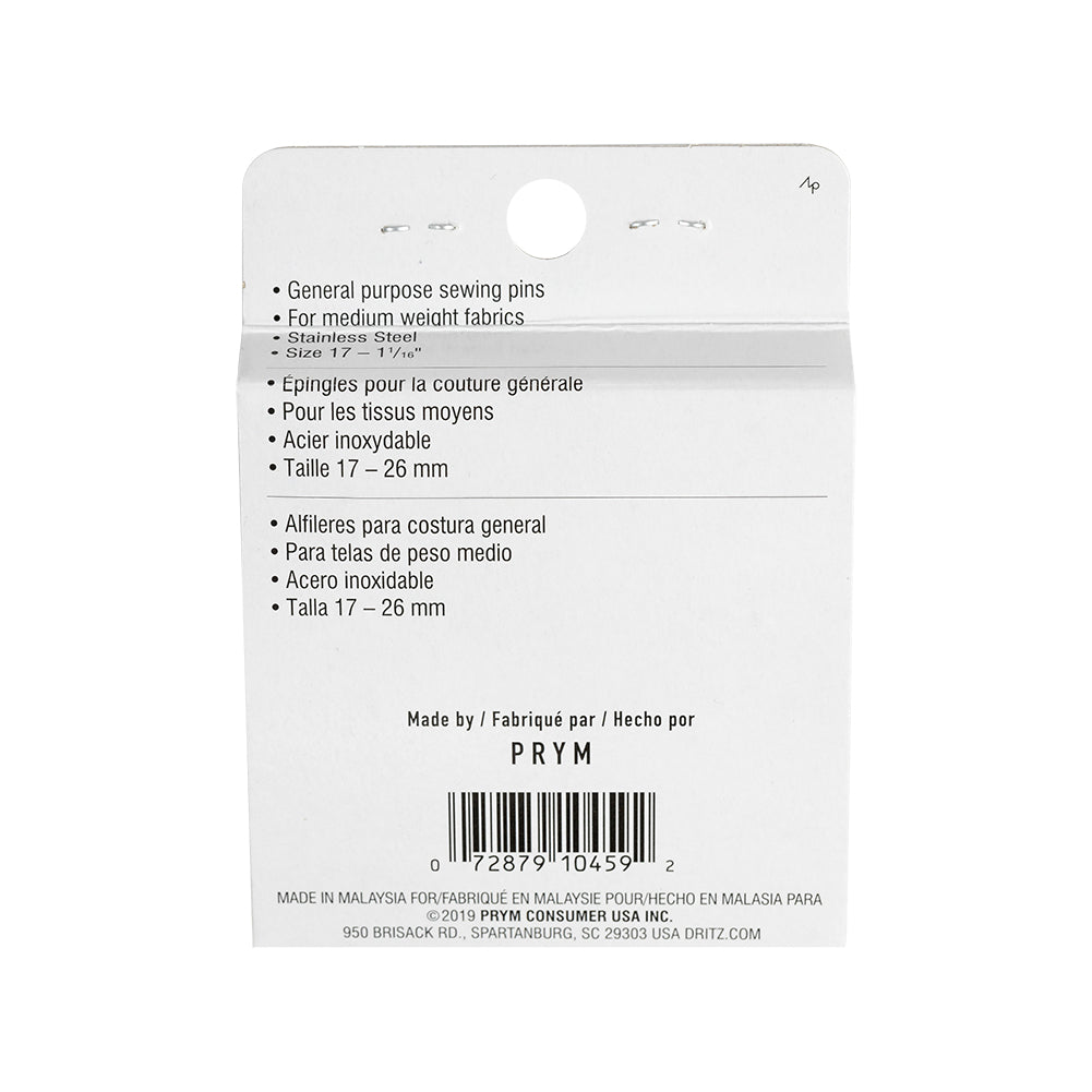 Dritz Color Ball Pins 100 Ct - 1 1/16 Inch