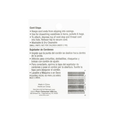 Dritz Clear 2 Count Cord Stops