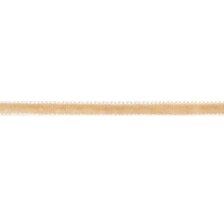 Roasted Almond Single Face Velvet Ribbon - 0.125"