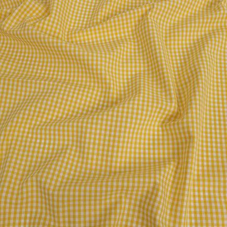 Organic Cotton Gingham 0.125" - Yellow - Campinas Collection