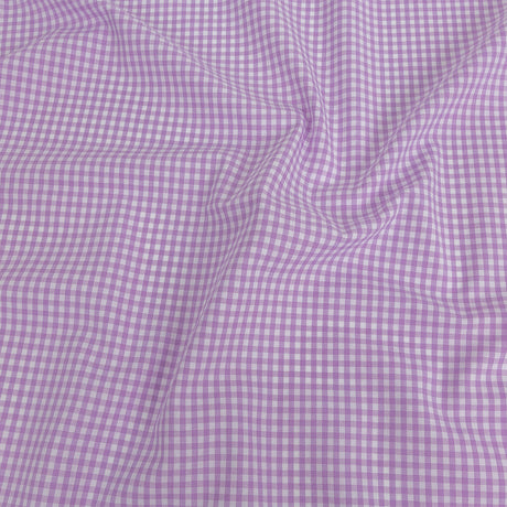 Organic Cotton Gingham 0.125" - Lavender - Campinas Collection