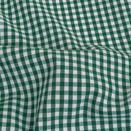 Organic Cotton Gingham 0.125" - Emerald - Campinas Collection