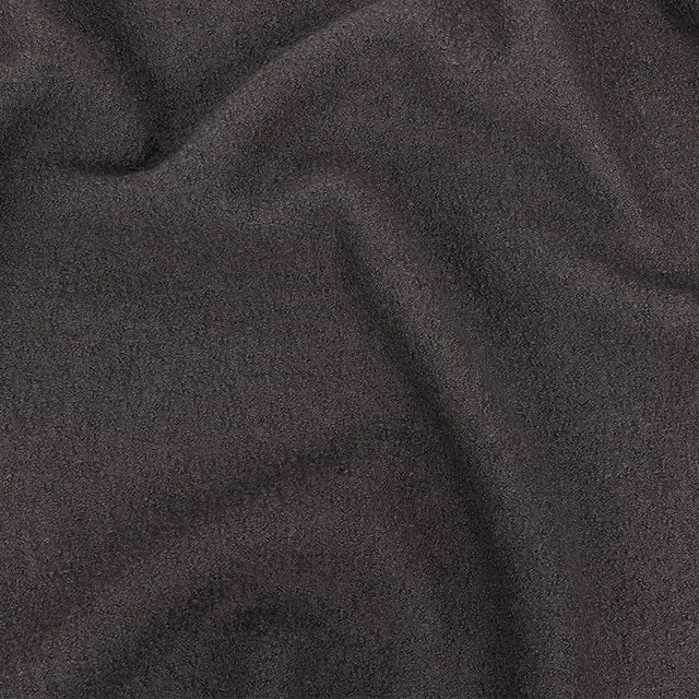 Boiled Wool Coating Fabric - Charcoal Gray - Ketil Collection