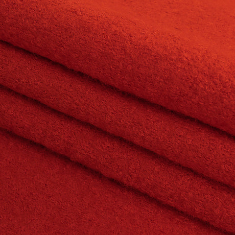 Boiled Wool Coating Fabric - Hot Coral - Ketil Collection