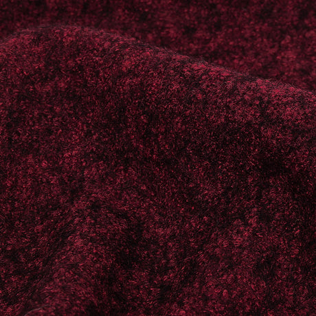 Boiled Wool Coating Fabric - Marbled Windsor Wine Red - Ketil Collection