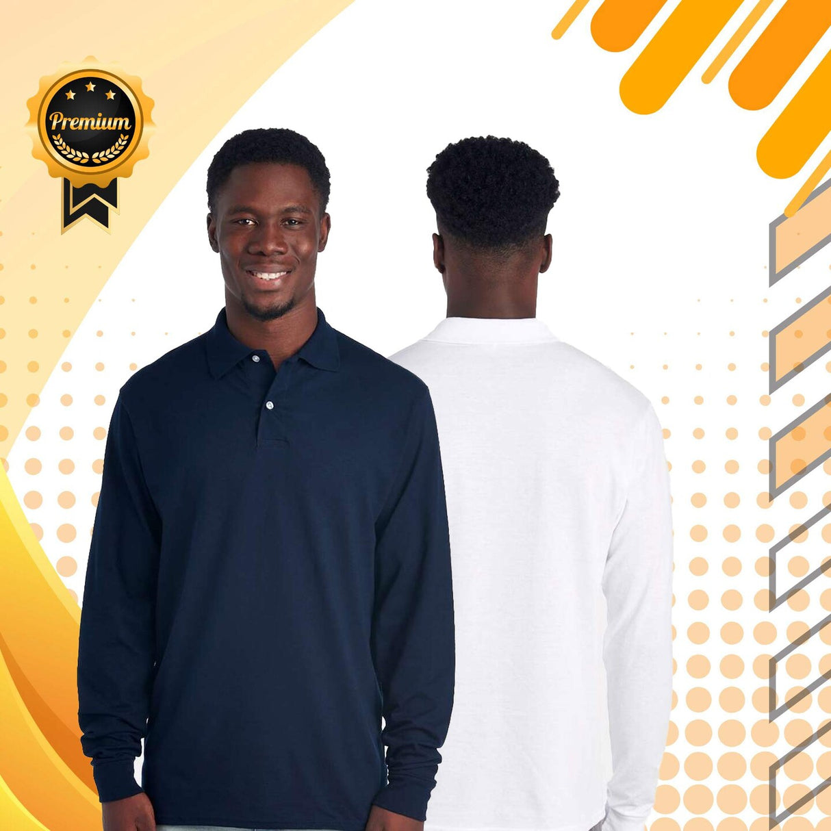 JERZEES® Men’s Dri-Power Long Sleeve Polo