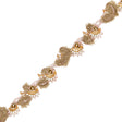 Rose Cache, Orange and Tan Floral Beaded Fringe Trim