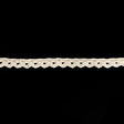 Lustrous Natural Braided Trim with Fuzzy Fibers and Scalloped Edge - 1"