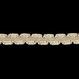 Lustrous Beige Wavy Edged Soutache Trimming - 0.3"